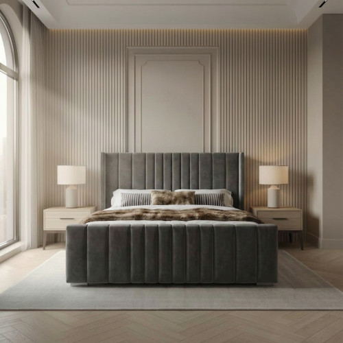 Doppler Wingback Bed